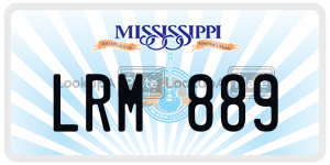 LRM889  license plate in MS