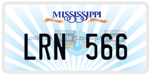 LRN566  license plate in MS