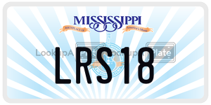 LRS18  license plate in MS