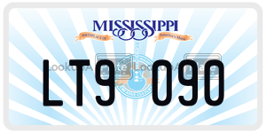 LT9090  license plate in MS