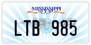 LTB985  license plate in MS