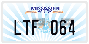 LTF064  license plate in MS