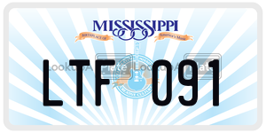 LTF091  license plate in MS