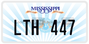 LTH447  license plate in MS