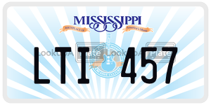 LTI457  license plate in MS