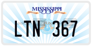 LTN367  license plate in MS