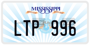 LTP996  license plate in MS