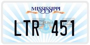 LTR451  license plate in MS
