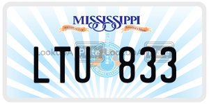 LTU833  license plate in MS