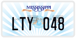 LTY048  license plate in MS
