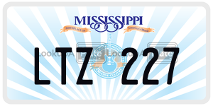 LTZ227  license plate in MS