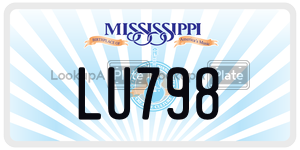 LU798  license plate in MS