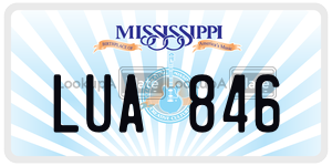 LUA846  license plate in MS