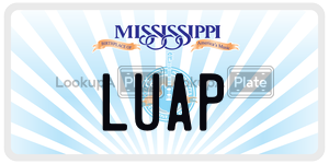 LUAP  license plate in MS