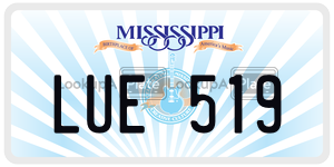 LUE519  license plate in MS