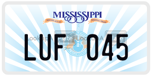 LUF045  license plate in MS