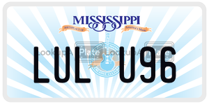 LULU96  license plate in MS