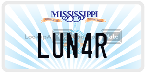 LUN4R  license plate in MS
