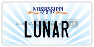 LUNAR  license plate in MS