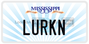 LURKN  license plate in MS