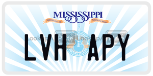 LVHAPY  license plate in MS