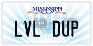 LVLDUP  license plate in MS