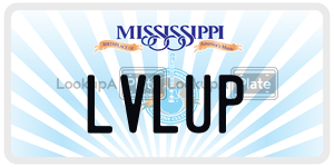 LVLUP  license plate in MS