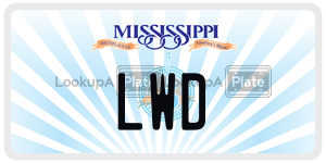 LWD  license plate in MS