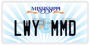 LWYMMD  license plate in MS