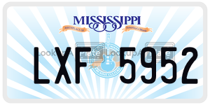 LXF5952  license plate in MS