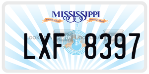 LXF8397  license plate in MS