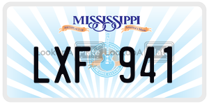 LXF941  license plate in MS
