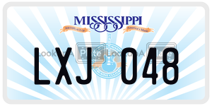 LXJ048  license plate in MS