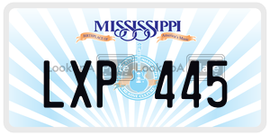 LXP445  license plate in MS