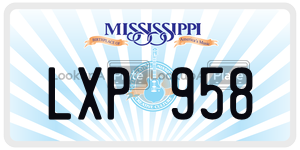 LXP958  license plate in MS
