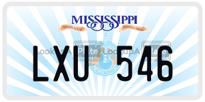 LXU546  license plate in MS