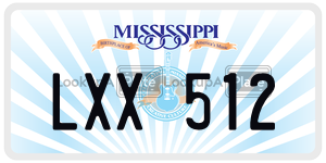 LXX512  license plate in MS