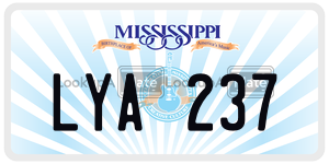 LYA237  license plate in MS