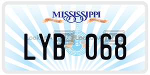 LYB068  license plate in MS