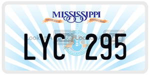 LYC295  license plate in MS