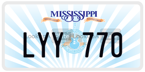 LYY770  license plate in MS