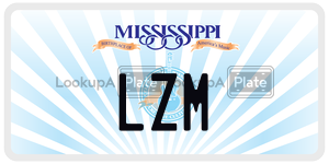 LZM  license plate in MS