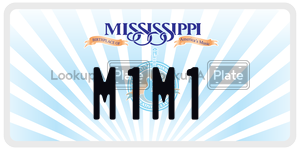 M1M1  license plate in MS
