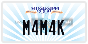 M4M4K  license plate in MS
