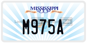 M975A  license plate in MS