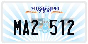MA2512  license plate in MS