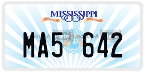 MA5642  license plate in MS