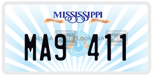 MA9411  license plate in MS