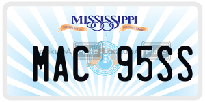 MAC95SS  license plate in MS