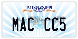 MACCC5  license plate in MS